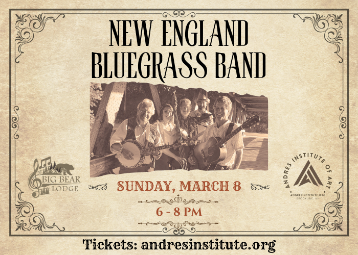 New England Bluegrass Band show at Big Bear Lodge, Andres Institute of Art