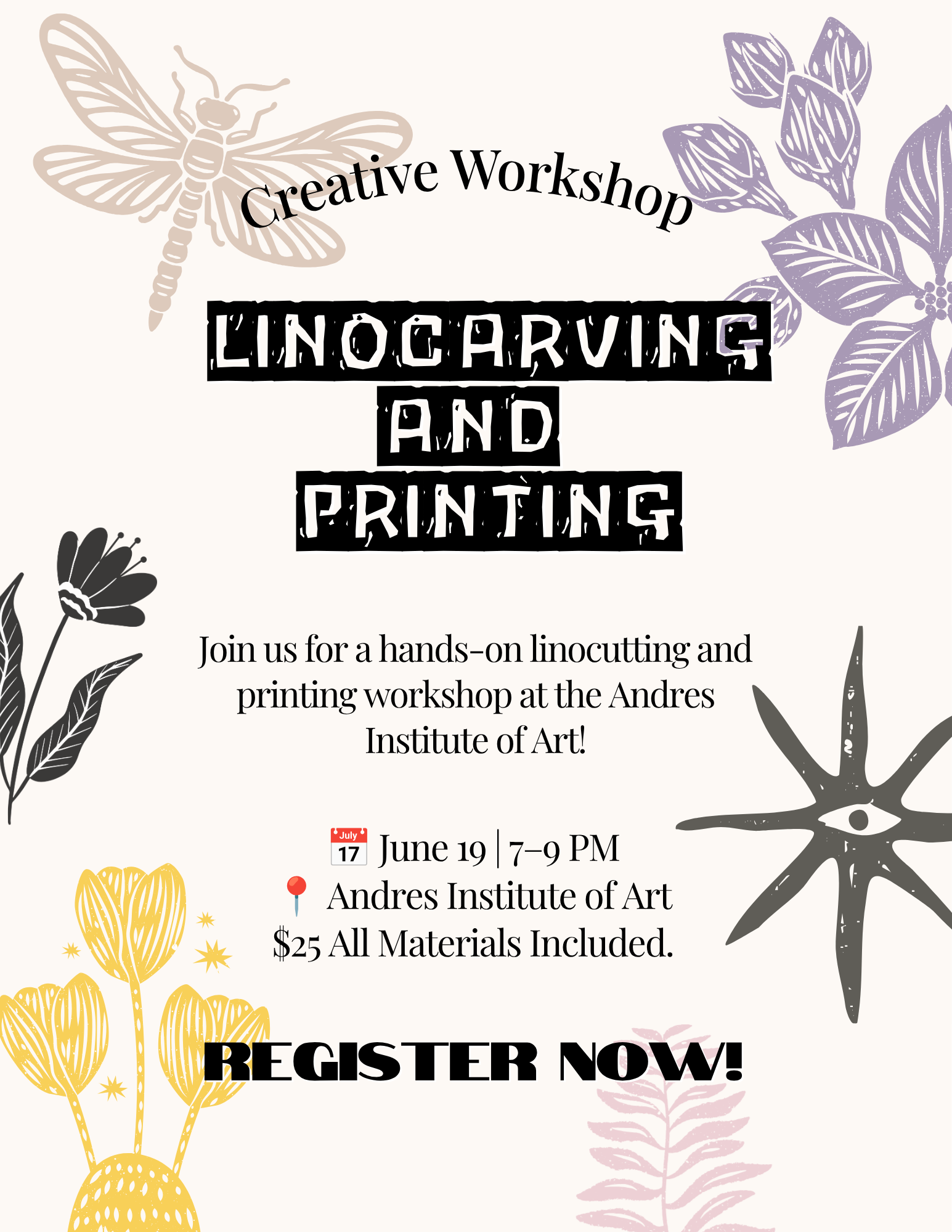 Linocut Print Workshop