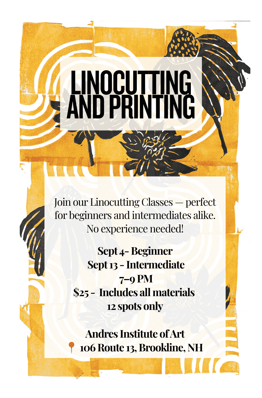 Beginner-Friendly Linocutting Block Printing Workshop